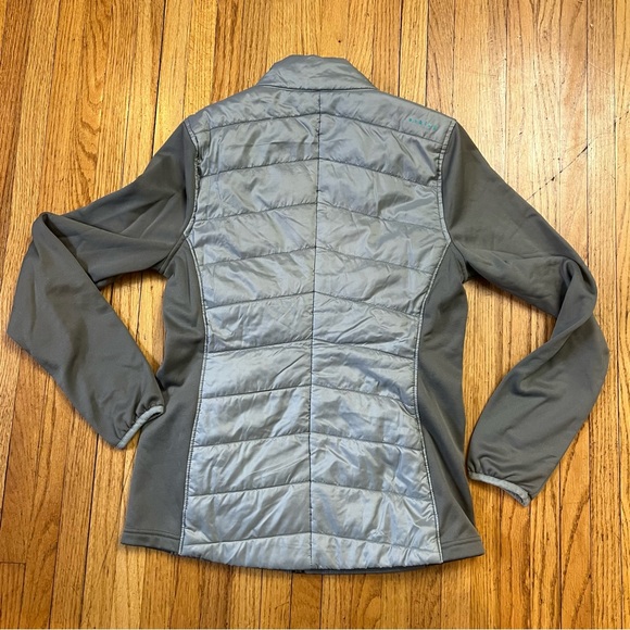 Oakley Small Women Full Zip Gray Packable Puffer Coat Jacket - Picture 2 of 8